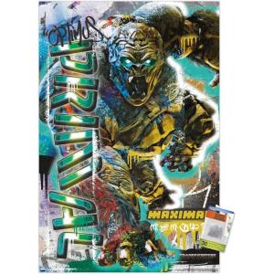 imageTrends International Transformers Rise of the Beasts  Optimus Primal Graffiti Wall Poster 14725quot x 22375quot Premium Poster ampamp Push Pin Bundle34L x 224W