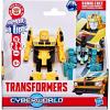 imageTransformers CYBERWORLD Bumblebee Armored Cyber Changers 4Inch Action Figure Quick Change to Car Mode Robot Toys for Boys and Girls 6 and Up