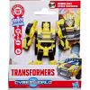 imageTransformers CYBERWORLD Bumblebee Cyber Changers 4Inch Action Figure Quick Change to Offroad Vehicle Mode Robot Toys for Boys and Girls 6 and Up