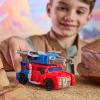 imageTransformers CYBERWORLD Optimus Prime Armored Cyber Changers 4Inch Action Figure Quick Change to Truck Mode Robot Toys for Boys and Girls 6 and Up