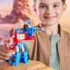 imageTransformers CYBERWORLD Optimus Prime Armored Cyber Changers 4Inch Action Figure Quick Change to Truck Mode Robot Toys for Boys and Girls 6 and Up