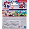 imageTransformers CYBERWORLD Optimus Prime Cyber Changers 4Inch Action Figure Quick Change to Truck Mode Robot Toys for Boys and Girls 6 and Up