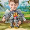 imageTransformers Cyberworld Grimlock Chomp ampamp Battle 9Inch Action Figure Quick Change to Dino Mode Robot Toys for Boys ampamp Girls 6 Years