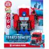 imageTransformers EarthSpark 1Step Smash Changers Optimus Prime 4Inch Action Figure Robot Toys for Boys and Girls 6 and Up