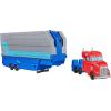 imageTransformers EarthSpark Optimus Prime Battle Trailer Playset with Action Figure Lights and Sounds Electronic Truck Toys for Kids 6 and Up