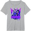 imageTransformers Megatron Graffiti Painted Wall Portrait TShirtHeather Grey