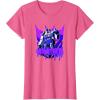 imageTransformers Megatron Graffiti Painted Wall Portrait TShirtPink Heather