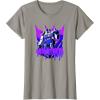 imageTransformers Megatron Graffiti Painted Wall Portrait TShirtSlate Grey