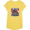 imageTransformers Rise of the Beasts Optimus Distressed Shot TShirtLemon Yellow