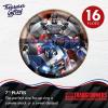 imageTreasures Gifted Officially Licensed Transformers Birthday Party Supplies  24ct 7in Autobots Party Plates  Transformers Birthday Decorations  Disposable Paper PlatesDecepticons