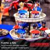 imageTreasures Gifted Officially Licensed Transformers Birthday Supplies  24ct Cupcake Toppers ampamp Wrappers  Transformers Party Supplies Cake Decorations