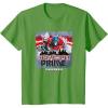 imageTransformers Rise of the Beasts Optimus Distressed Shot TShirtGrass Green