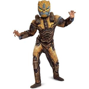 imageDisguise Cheetor Transformers Costume for Kids Official Transformers Rise of the Beasts Muscle Padded Costume and Mask