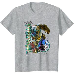 imageKids Transformers Rise of the Beasts Optimus Primal Urban Style TShirtHeather Grey