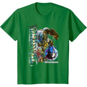 imageKids Transformers Rise of the Beasts Optimus Primal Urban Style TShirtKelly Green