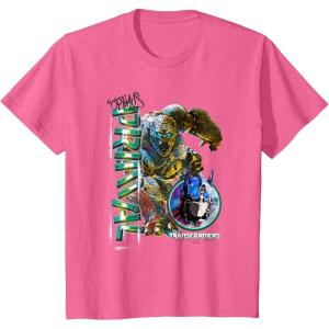 imageKids Transformers Rise of the Beasts Optimus Primal Urban Style TShirtPink Heather