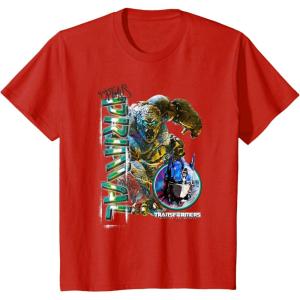 imageKids Transformers Rise of the Beasts Optimus Primal Urban Style TShirtRed