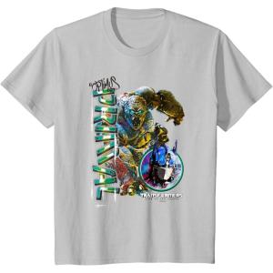 imageKids Transformers Rise of the Beasts Optimus Primal Urban Style TShirtSilver Grey