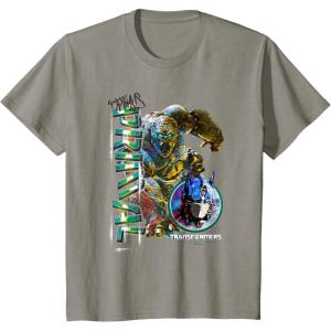 imageKids Transformers Rise of the Beasts Optimus Primal Urban Style TShirtSlate Grey