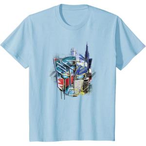 imageKids Transformers Rise of the Beasts Split Face Optimus Art TShirtBaby Blue