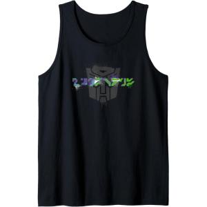imageTransformers Autobots Written In Cybertronian Distressed Tank TopBlack