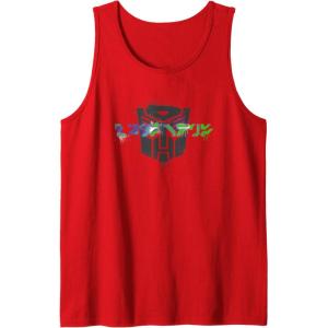 imageTransformers Autobots Written In Cybertronian Distressed Tank TopRed