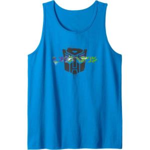 imageTransformers Autobots Written In Cybertronian Distressed Tank TopSapphire Blue