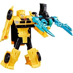imageTransformers CYBERWORLD Bumblebee Armored Cyber Changers 4Inch Action Figure Quick Change to Car Mode Robot Toys for Boys and Girls 6 and Up