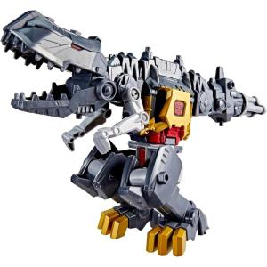 imageTransformers Cyberworld Grimlock Chomp ampamp Battle 9Inch Action Figure Quick Change to Dino Mode Robot Toys for Boys ampamp Girls 6 Years