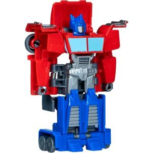 imageTransformers EarthSpark 1Step Smash Changers Optimus Prime 4Inch Action Figure Robot Toys for Boys and Girls 6 and Up