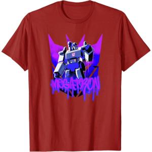 imageTransformers Megatron Graffiti Painted Wall Portrait TShirtCranberry Red