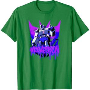 imageTransformers Megatron Graffiti Painted Wall Portrait TShirtKelly Green