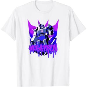 imageTransformers Megatron Graffiti Painted Wall Portrait TShirtWhite