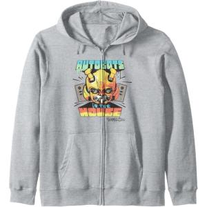 imageTransformers Rise of the Beasts Autobots In The House Retro Zip HoodieHeather Grey