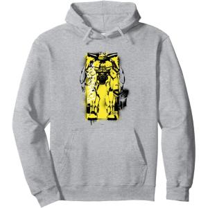 imageTransformers Rise of the Beasts Bumblebee Towering Shot Pullover HoodieHeather Grey