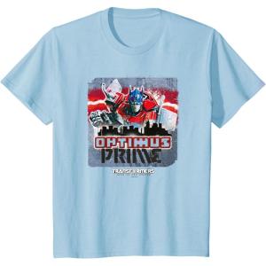 imageTransformers Rise of the Beasts Optimus Distressed Shot TShirtBaby Blue