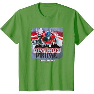 imageTransformers Rise of the Beasts Optimus Distressed Shot TShirtGrass Green