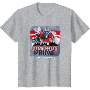 imageTransformers Rise of the Beasts Optimus Distressed Shot TShirtHeather Grey
