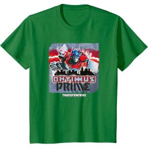 imageTransformers Rise of the Beasts Optimus Distressed Shot TShirtKelly Green