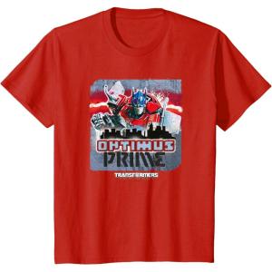 imageTransformers Rise of the Beasts Optimus Distressed Shot TShirtRed