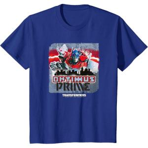 imageTransformers Rise of the Beasts Optimus Distressed Shot TShirtRoyal Blue