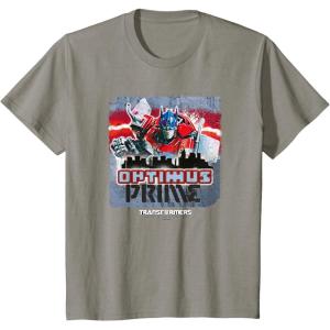 imageTransformers Rise of the Beasts Optimus Distressed Shot TShirtSlate Grey