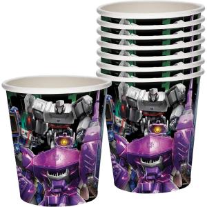 imageTreasures Gifted Officially Licensed Transformers 16ct  9oz Party Cups  Decepticons  Birthday Party Supplies  Birthday DecorationsDecepticons