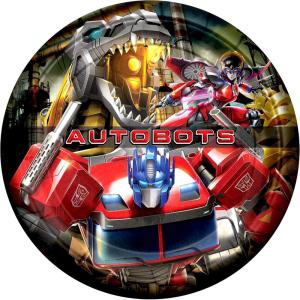 imageTreasures Gifted Officially Licensed Transformers Birthday Party Supplies  24ct 7in Autobots Party Plates  Transformers Birthday Decorations  Disposable Paper PlatesAutobots