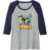 imageTransformers EarthSpark Born To Be Heroes Raglan Baseball TeeNavy BlueAthletic Heather