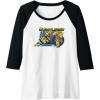 imageTransformers EarthSpark Bumblebee Transforming Raglan Baseball TeeBlackWhite
