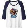 imageTransformers EarthSpark Heroes Group Shot Poster Raglan Baseball TeeNavy BlueWhite