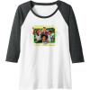 imageTransformers EarthSpark Heroes Run In The Family Raglan Baseball TeeDark Heather GreyWhite