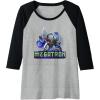 imageTransformers EarthSpark Megatron Color Pop Badge Raglan Baseball TeeBlackAthletic Heather