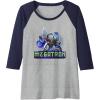 imageTransformers EarthSpark Megatron Color Pop Badge Raglan Baseball TeeNavy BlueAthletic Heather